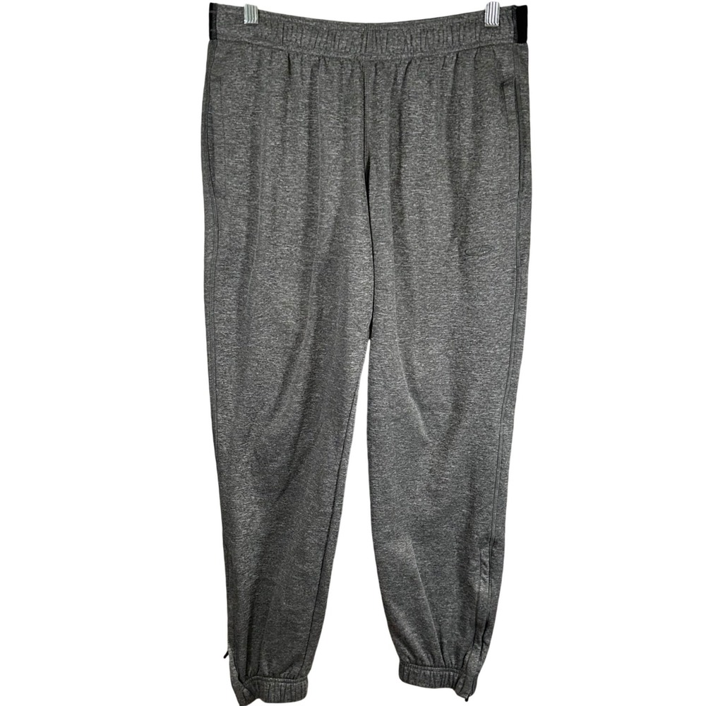 Champion Duo Dry Mens Gray Heather Jogger Sweatpants Size‎ Medium Zip Cuff